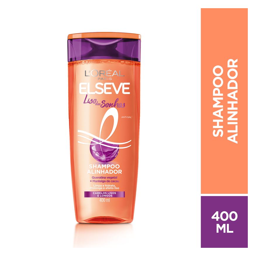 Elseve Shampoo Liso dos Sonhos Alinhador 400ml