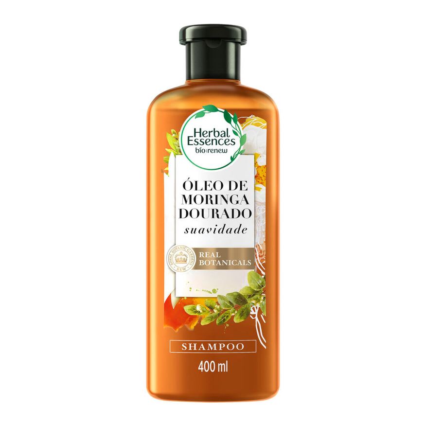 Herbal Shampoo Essences Bio Renew Suavidade Golden Moringa Oil 400ml