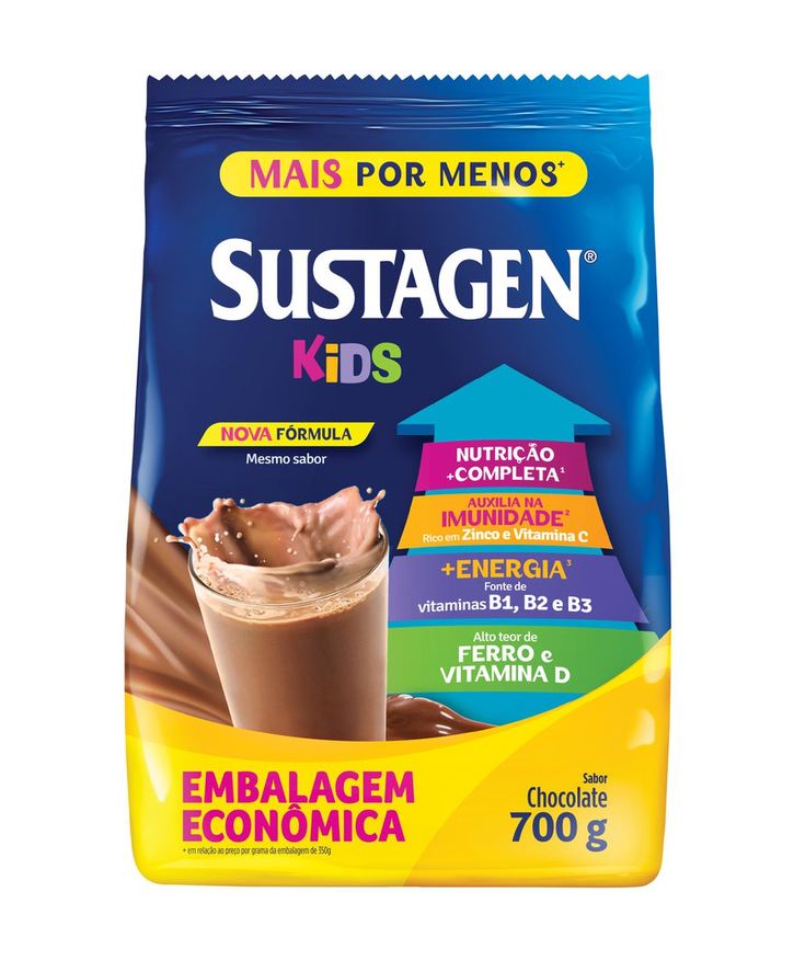 Sustagen Complemento Alimentar Infantil Kids Sabor Chocolate 700g