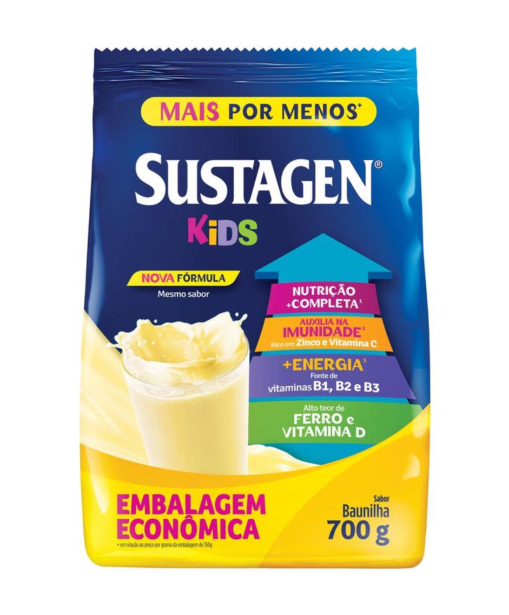 Sustagen Complemento Alimentar Infantil Kids Sabor Baunilha 700g