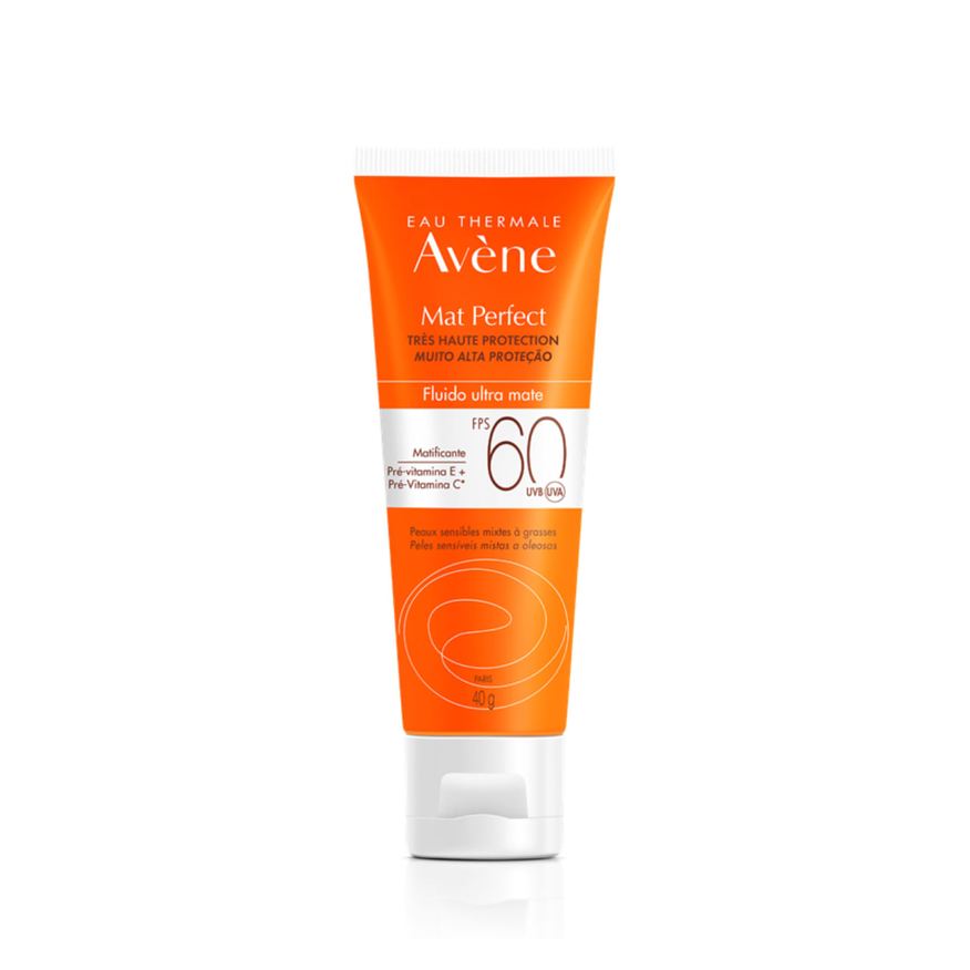 Avene Protetor Solar Facial Avène Mat Perfect Fluído Ultra Mate FPS60 40g