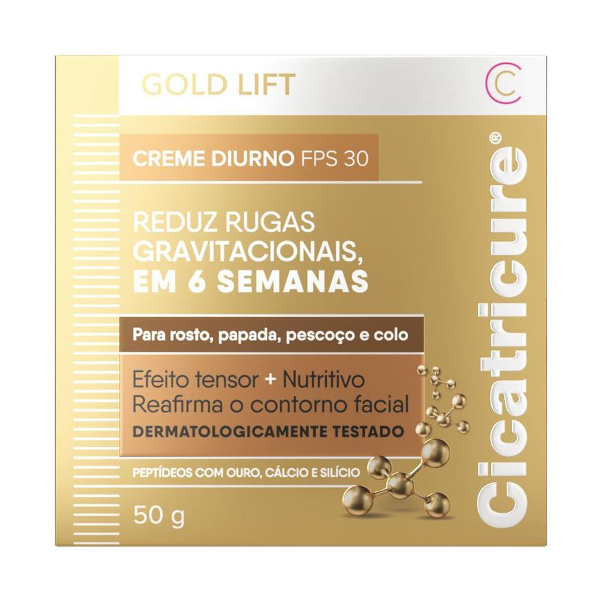 Genomma Creme Facial Cicatricure Gold Lift Diurno FPS 30 50g
