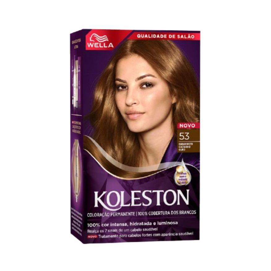 Koleston Tinta Noites Iluminadas Castanho Ouro 53 Coleção Por Ivete Sangalo