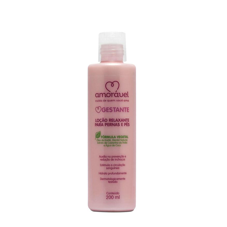 Amoravel Loção Relaxante Amorável gestante Pernas e pés 200ml