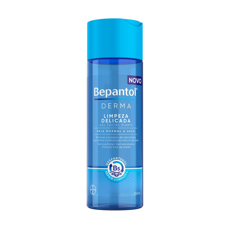 Bepantol Gel de Limpeza Facial Diário Derma Limpeza Delicada Pele Normal a Seca 200ml