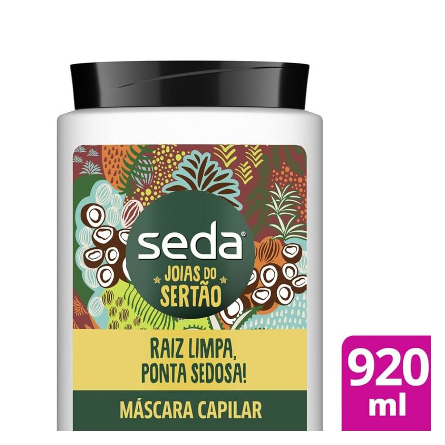 Seda Creme de Pentear Joias do Sertão Raiz Limpa Ponta Sedosa! Babosa + Óleo de Coco 920g