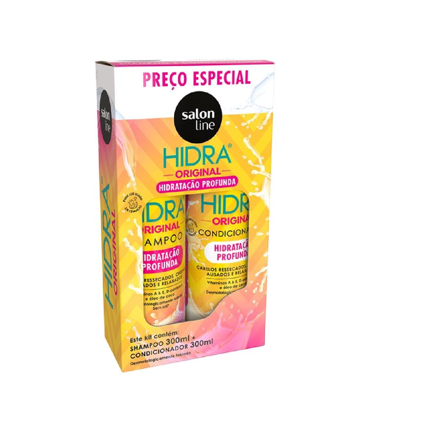 Salon Line Kit Shampoo Hidra Original 300ml 1 Unidade + Condicionador Salon Line Hidra Original 300ml 1 Unidade