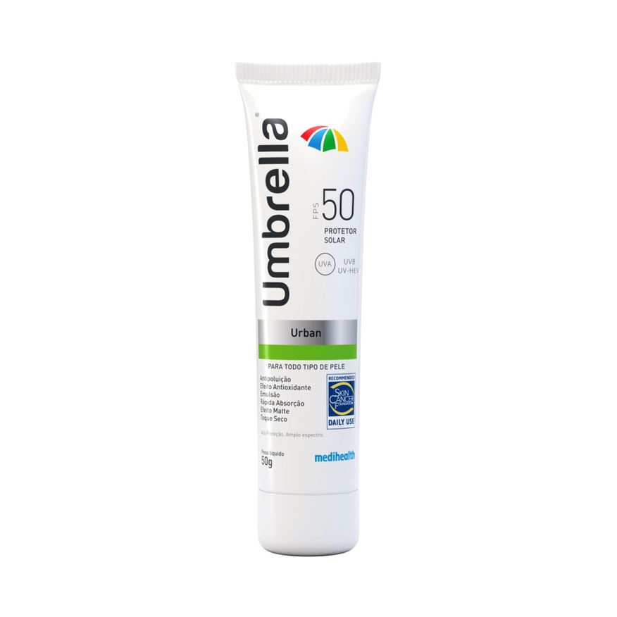 Umbrella Urban Antipoluição Para Todos Os Tipos De Pele Fps50 50g