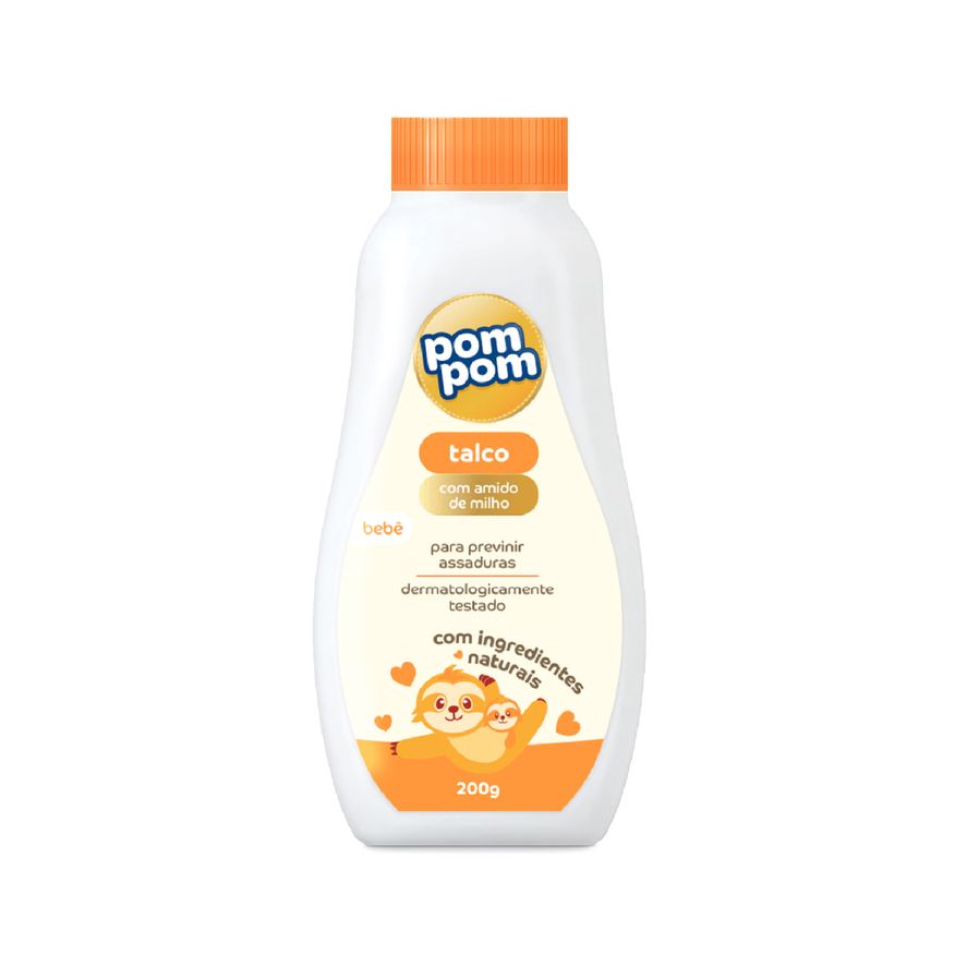 Pompom Talco Infantil Pom Pom 200g