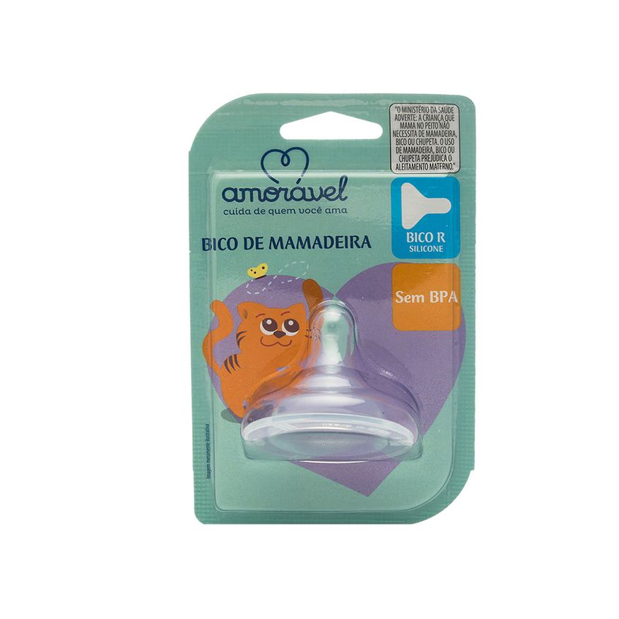 Amoravel Bico Para Mamadeira Amorável Silicone Big