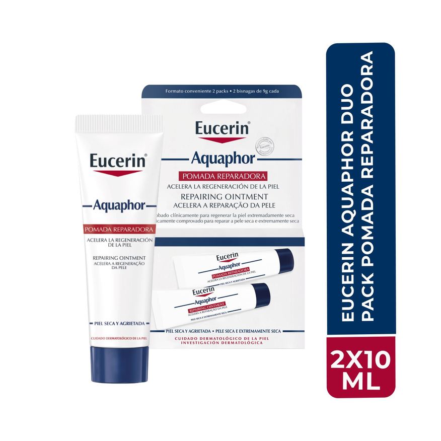 Eucerin Kit Pomada Reparadora Aquaphor Duo Pack 9g 2 Unidades