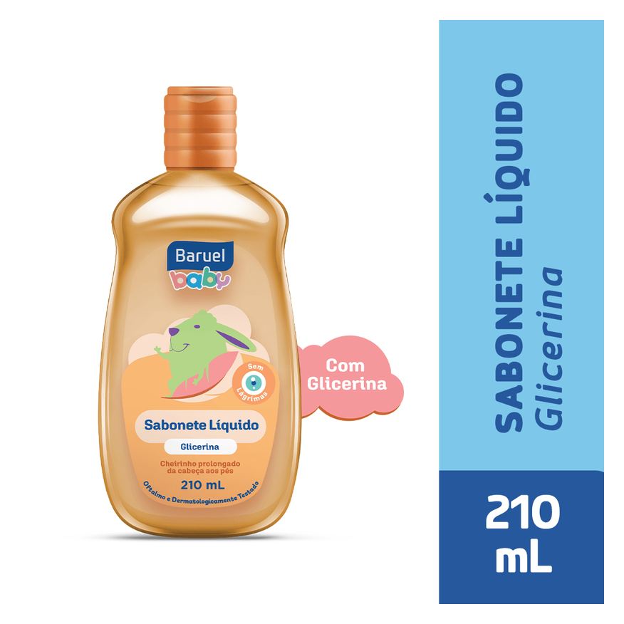 Baruel Baby Sabonete Líquido Infantil Glicerina 210ml