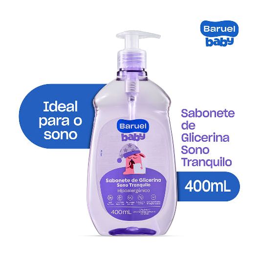Baruel Baby Sabonete Líquido Infantil Sono Tranquilo Sem Lágrimas +6 meses 400ml