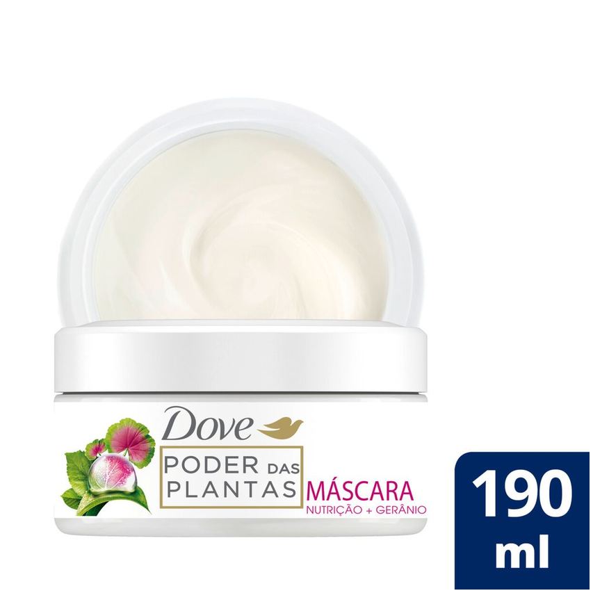 Dove Máscara de Tratamento Poder das Plantas Nutrição + Gerânio 190g