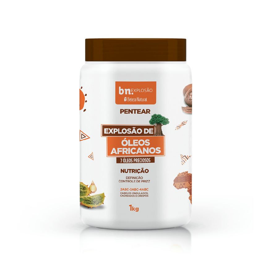 Beleza Natural Creme de Pentear Explosão de Óleos Africanos 1kg