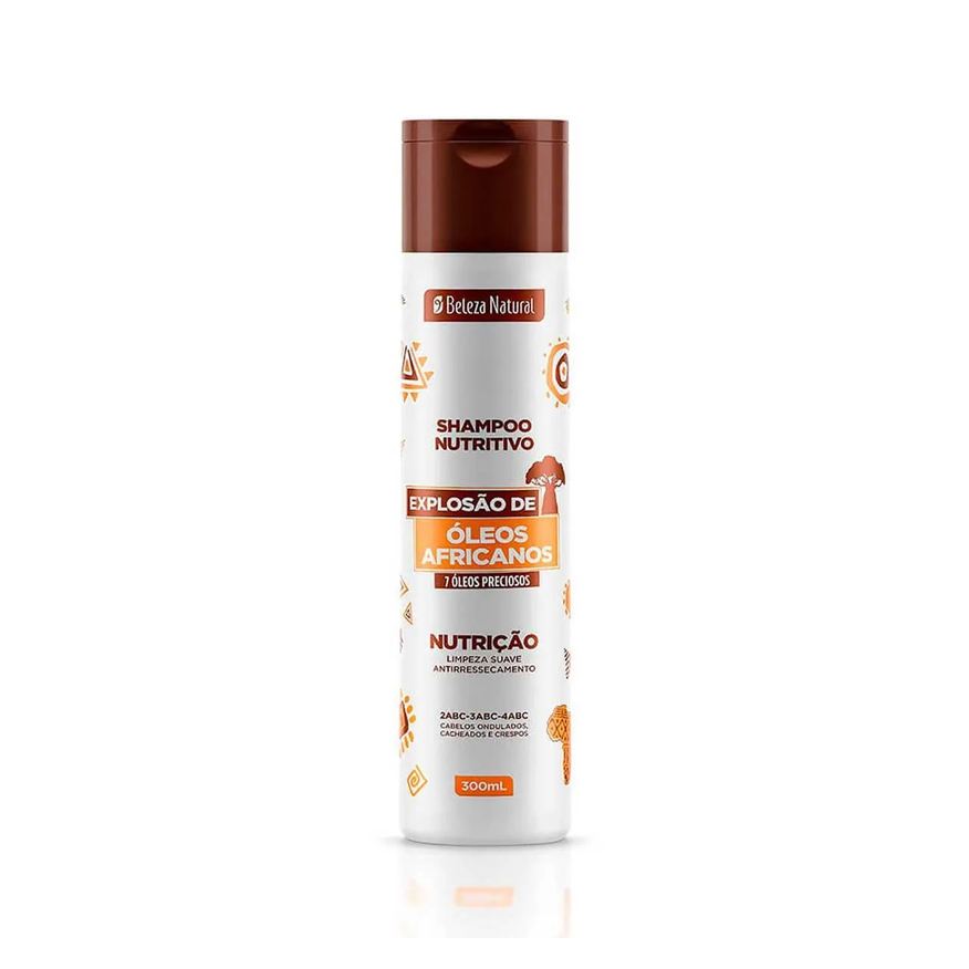 Beleza Natural Shampoo Explosão de Óleos Africanos 300ml
