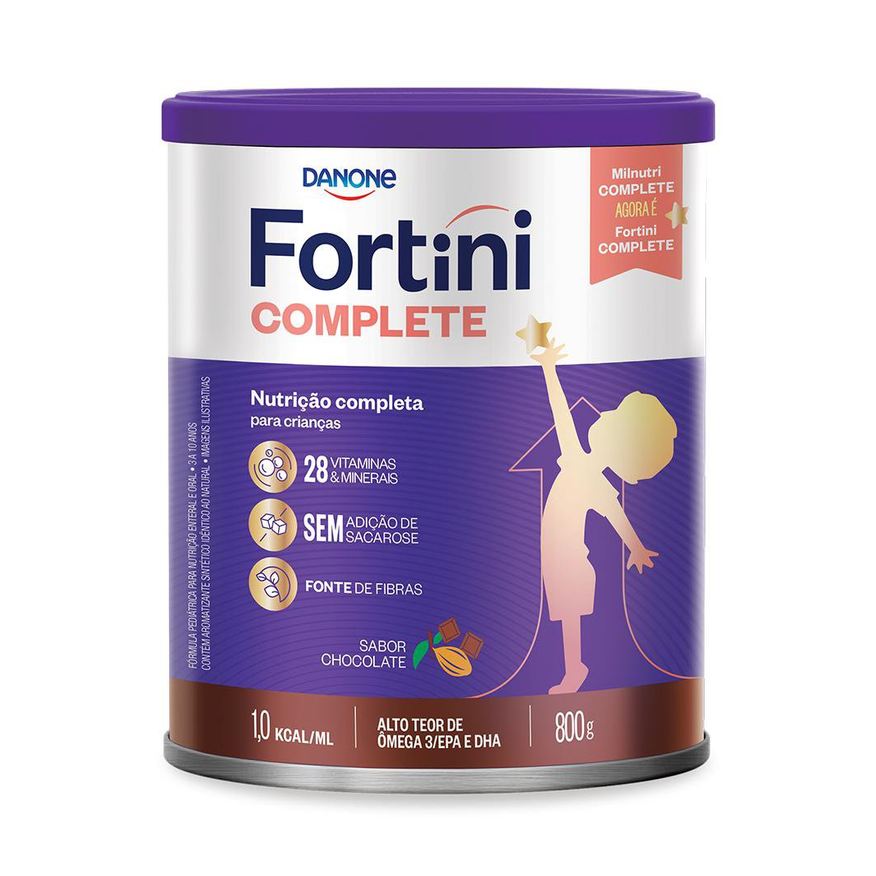 Fortini Suplemento Alimentar Infantil Complete Sabor Chocolate 800g