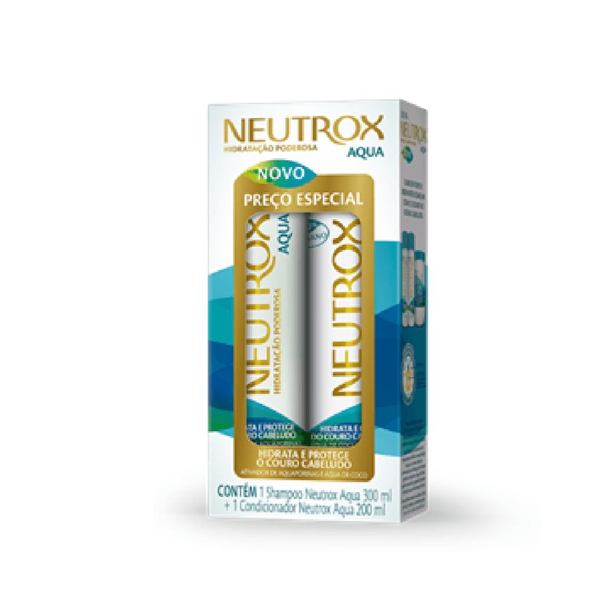 Neutrox Kit Shampoo Aqua 300ml 1 Unidade + Condicionador Neutrox Aqua 200ml 1 Unidade