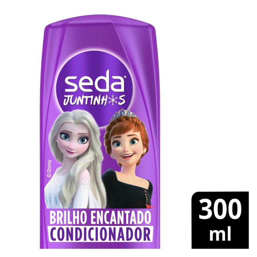 Seda Condicionador Infantil Juntinhos Frozen Brilho Encantado 300ml