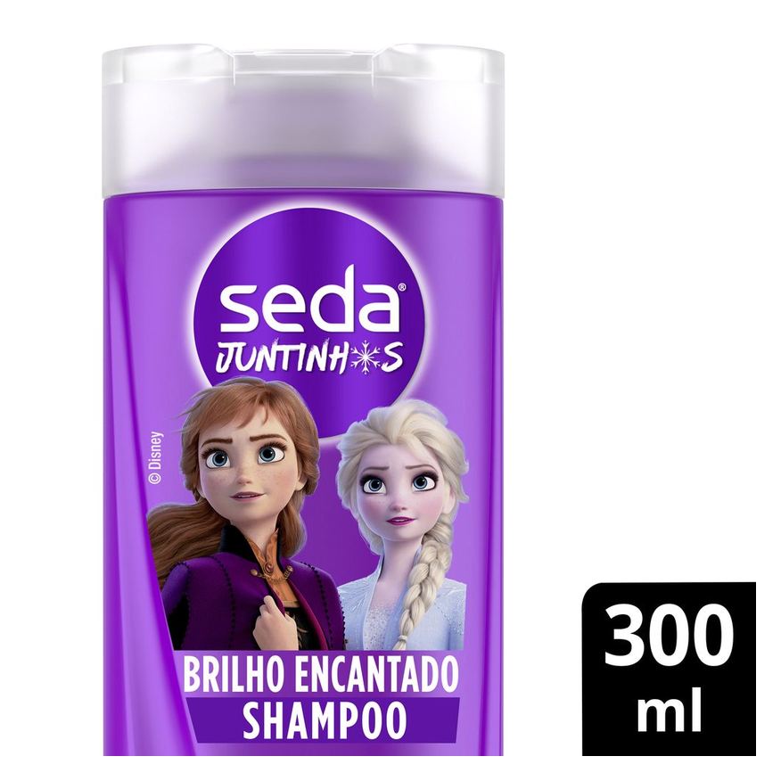 Seda Shampoo Infantil Juntinhos Frozen Brilho Encantado 300ml