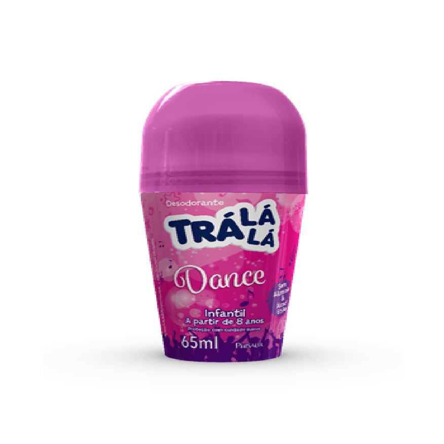 Tralala Desodorante Infantil Trá Lá Lá Dance +8 anos Roll-On 65ml