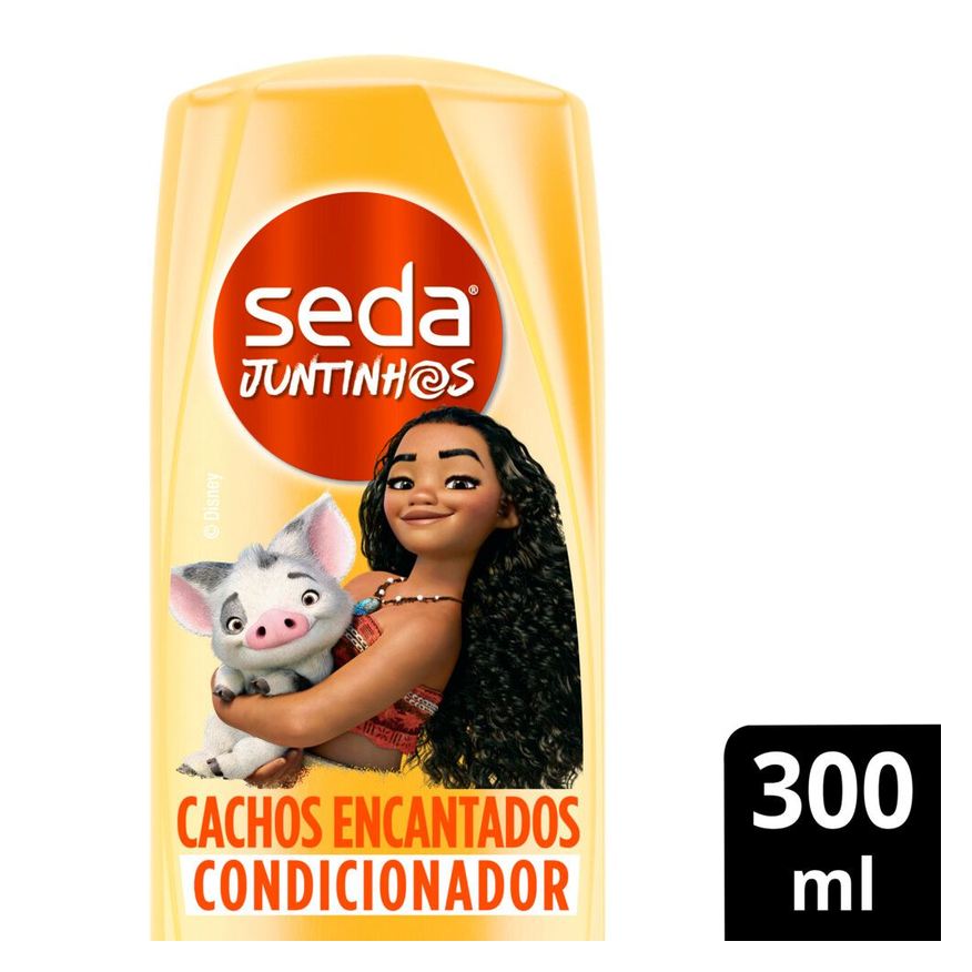 Seda Condicionador Infantil Juntinhos Moana Cachos Encantados +3 anos 300ml