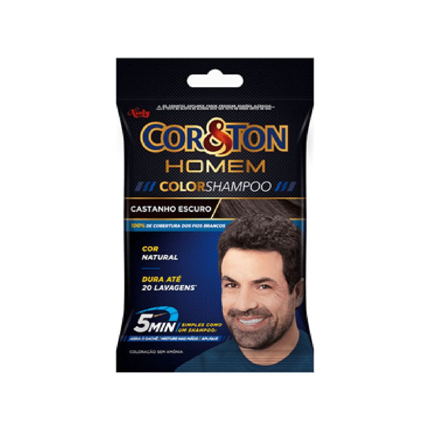 Cor&Ton Tinta Niely Homem Castanho escuro 3.0
