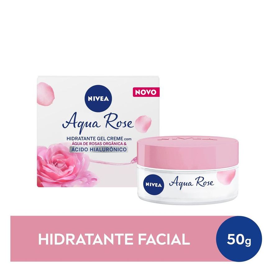 Nivea Creme Facial Aqua Rose Hidratante em Gel 50ml
