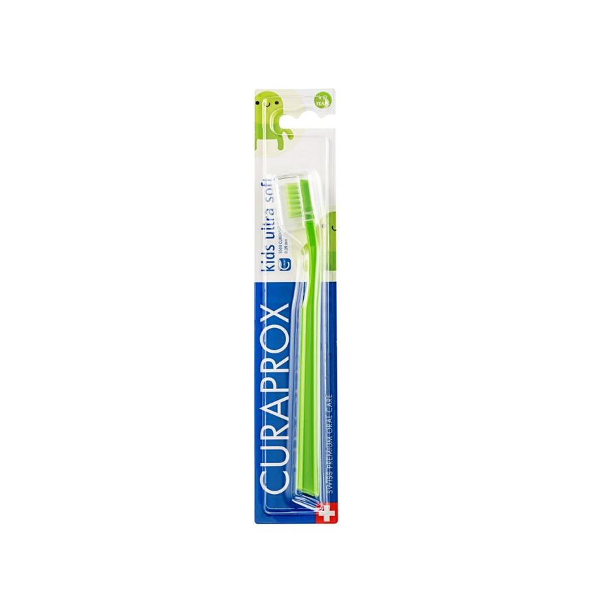 Curaprox Escova Dental Infantil Kids Cerdas Ultrasoft 4 a 12 anos 1 Unidade – Cores Sortidas