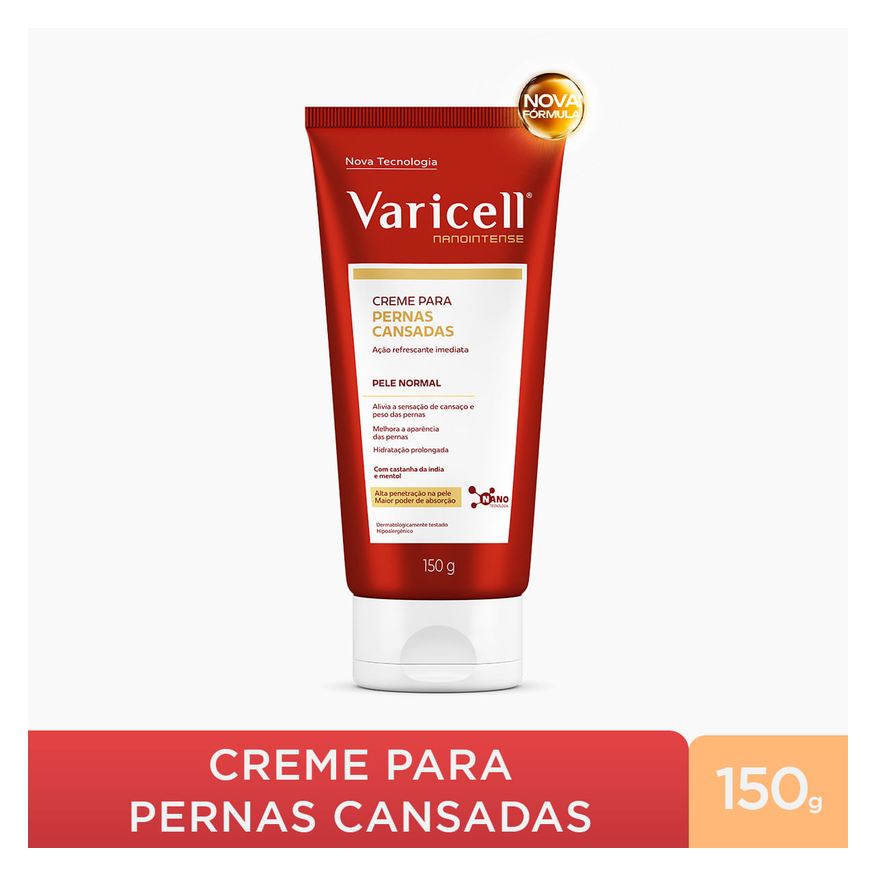 Varicell Creme Corporal Alívio para Pernas Cansadas e Varizes 150g