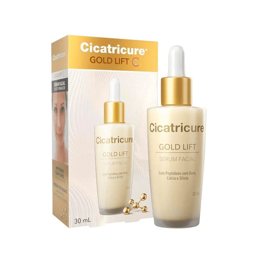 Genomma Sérum Facial Cicatricure Gold Lift Efeito Firmador 30ml