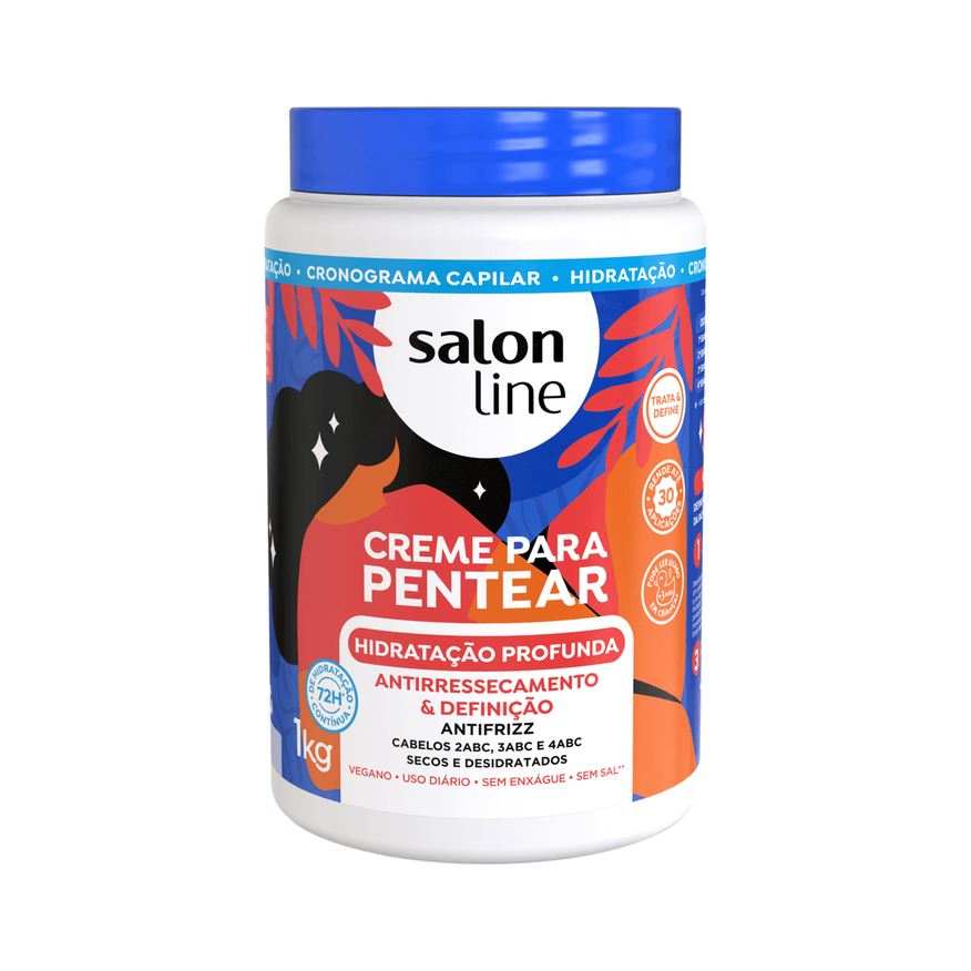 Salon Line Creme de Pentear Hidratação Profunda Vegano 1kg