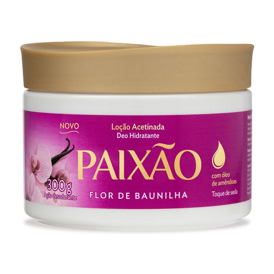 Paixao Loção Hidratante Paixão Flor de Baunilha 300g