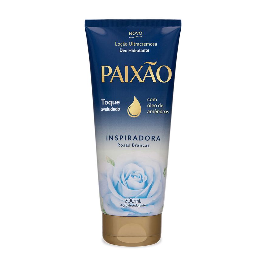 Paixao Loção Hidratante Paixão Inspiradora Rosas Brancas Ultracremosa 200ml