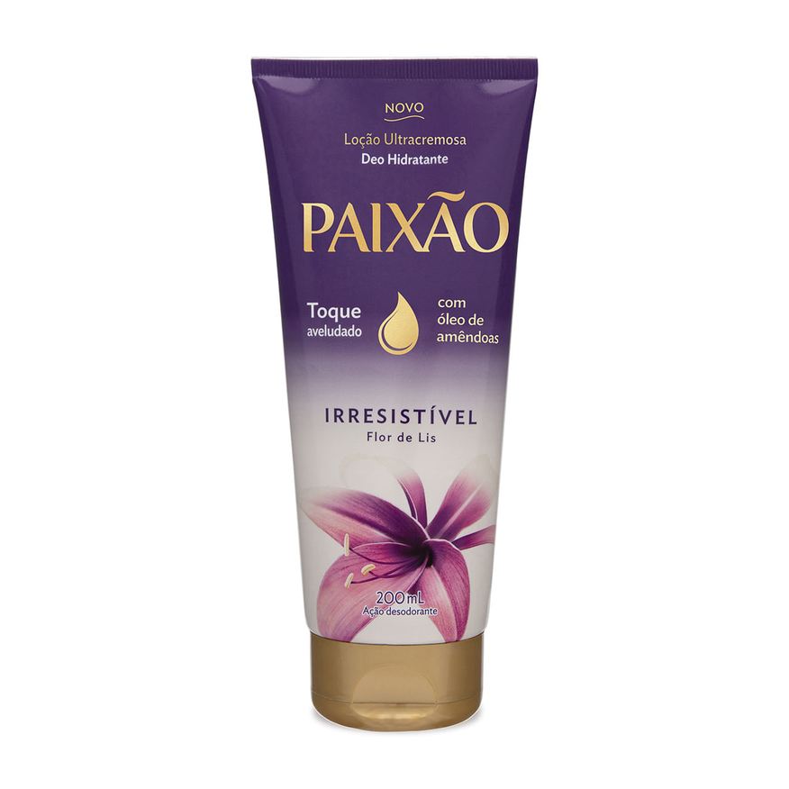 Paixao Loção Hidratante Paixão Irresistível Flor de Lis Ultracremosa 200ml