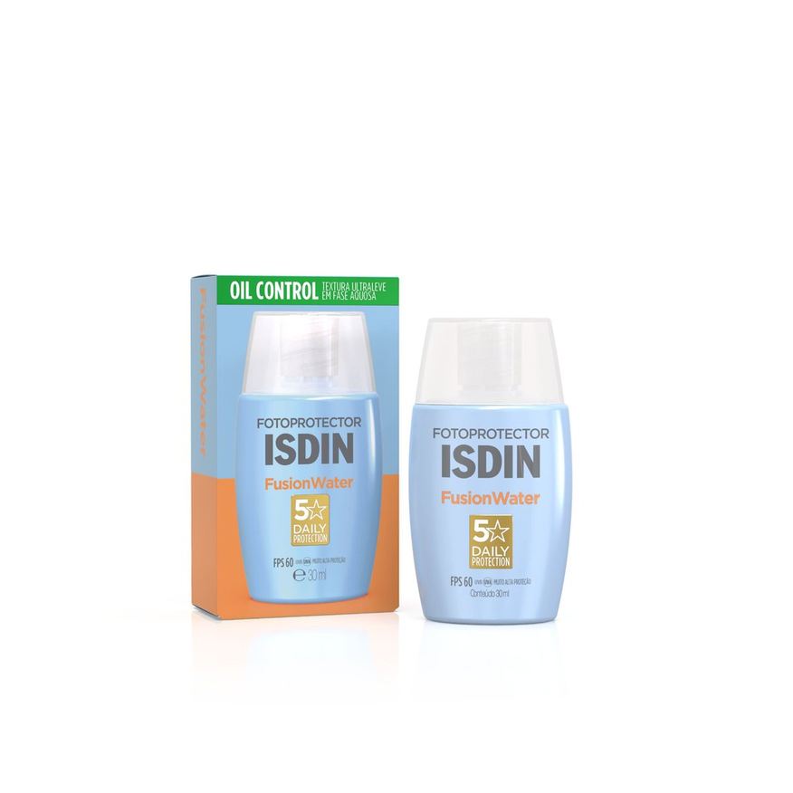 ISDIN Protetor Solar Facial Fusion Water FPS60 Sem Cor 30ml