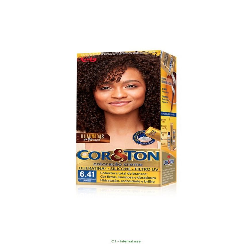 Cor&Ton Tintura Castanho iluminado caramelo 6.41