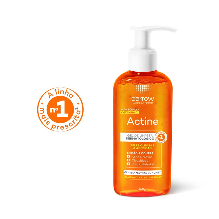 Actine Gel de Limpeza Facial Darrow Antioleosidade e Antiacne 140g