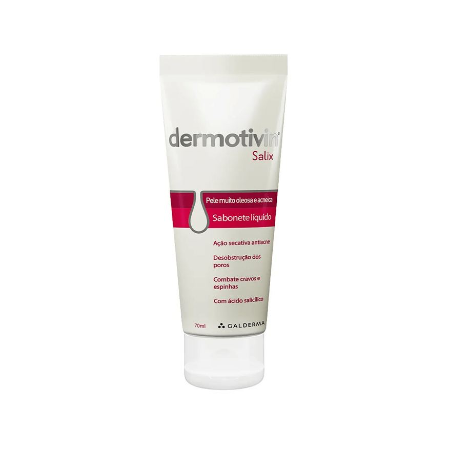 Dermotivin Sabonete Líquido Facial Salix Pele Muito Oleosa e Acneica s 70ml
