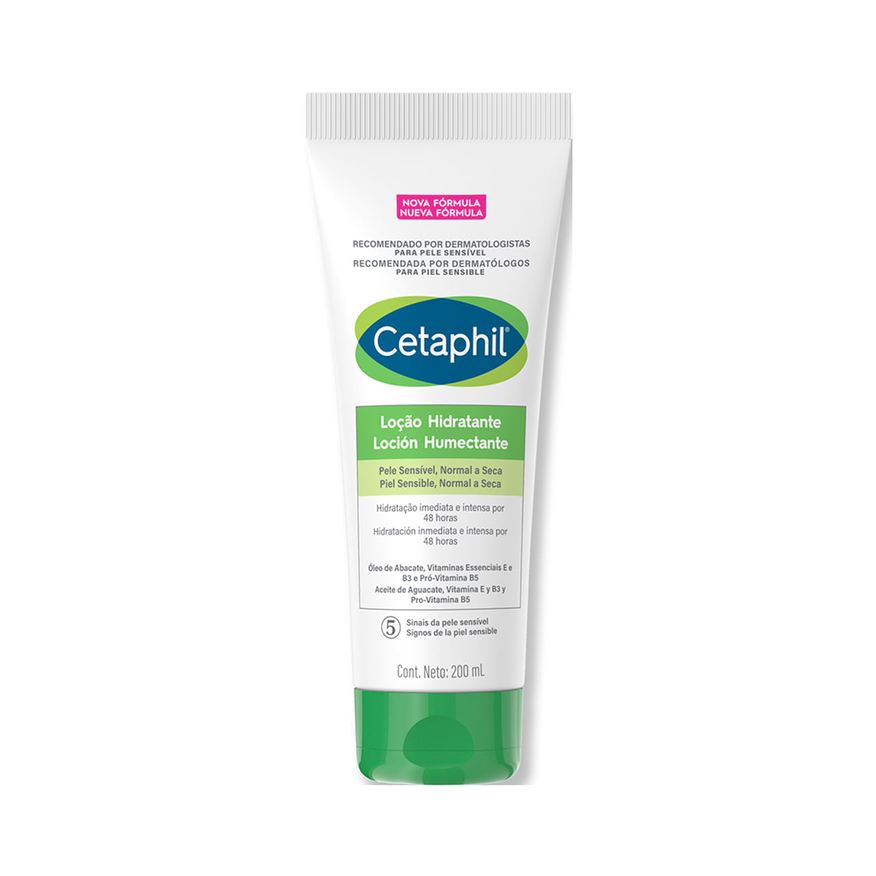 Cetaphil Loção Corporal e Facial Hidratante Peles Sensíveis 200ml