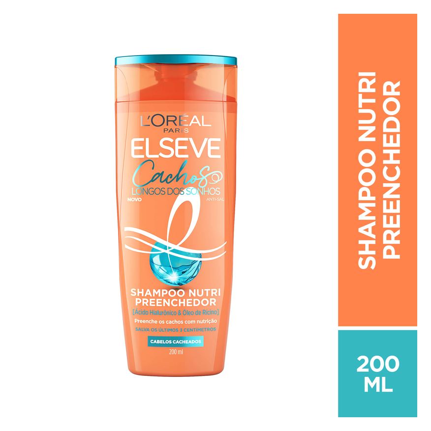 Elseve Shampoo Cachos Longos dos Sonhos Nutri Preenchedor 200ml