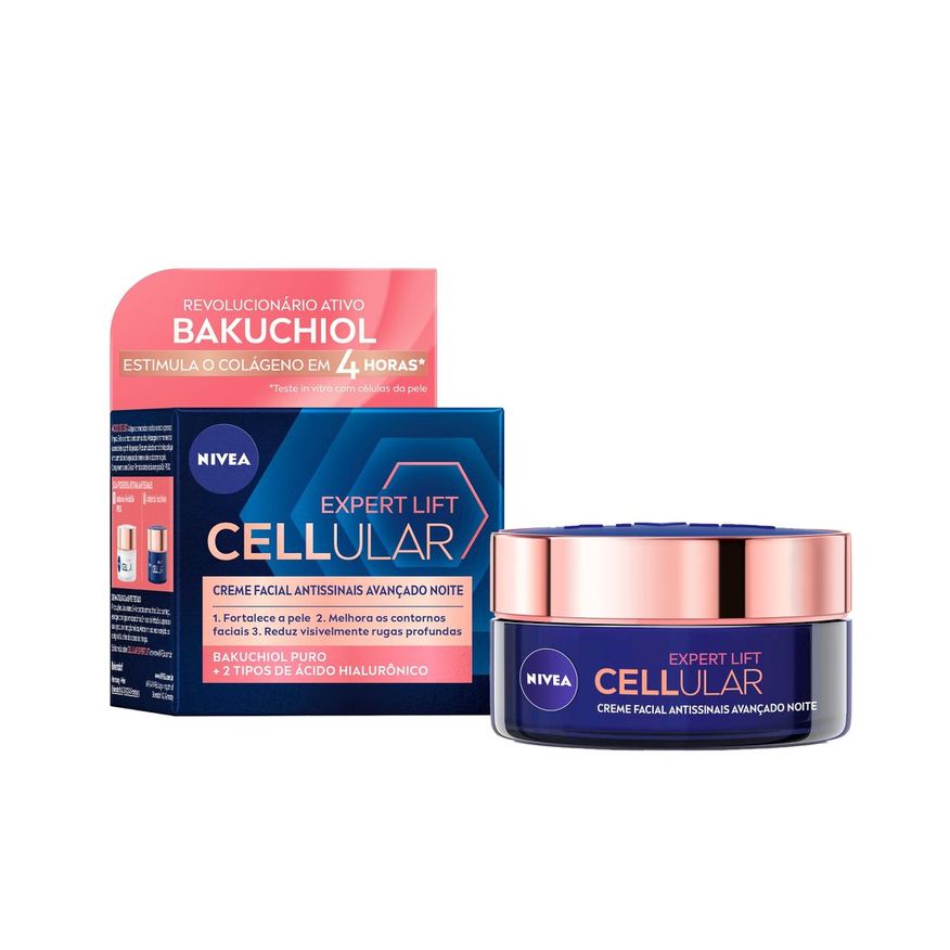 Nivea Creme Facial Cellular Expert Lift Avançado Antissinais Noite 50ml