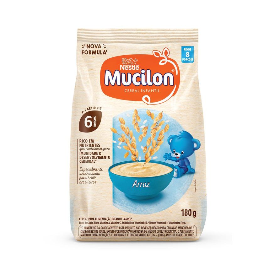 Mucilon Cereal Infantil Arroz +6 meses 180g