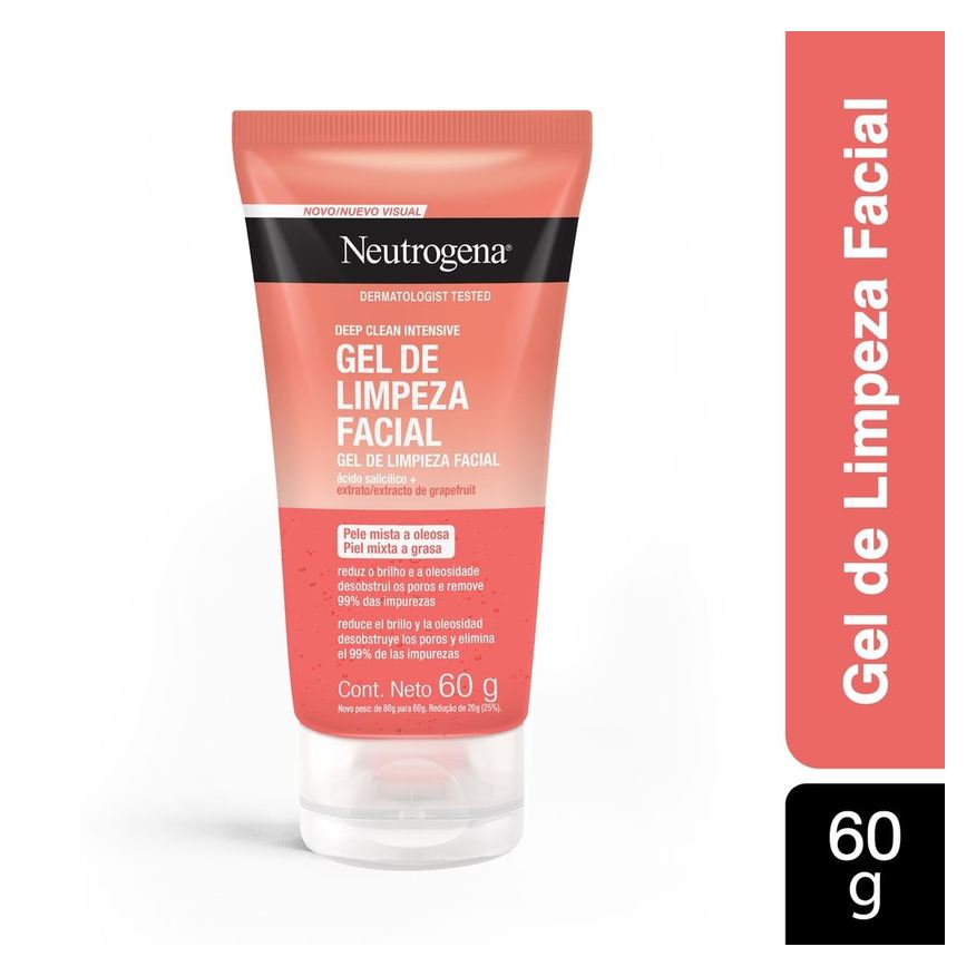 Neutrogena Gel de Limpeza Facial Deep Clean Grapefruit 60g