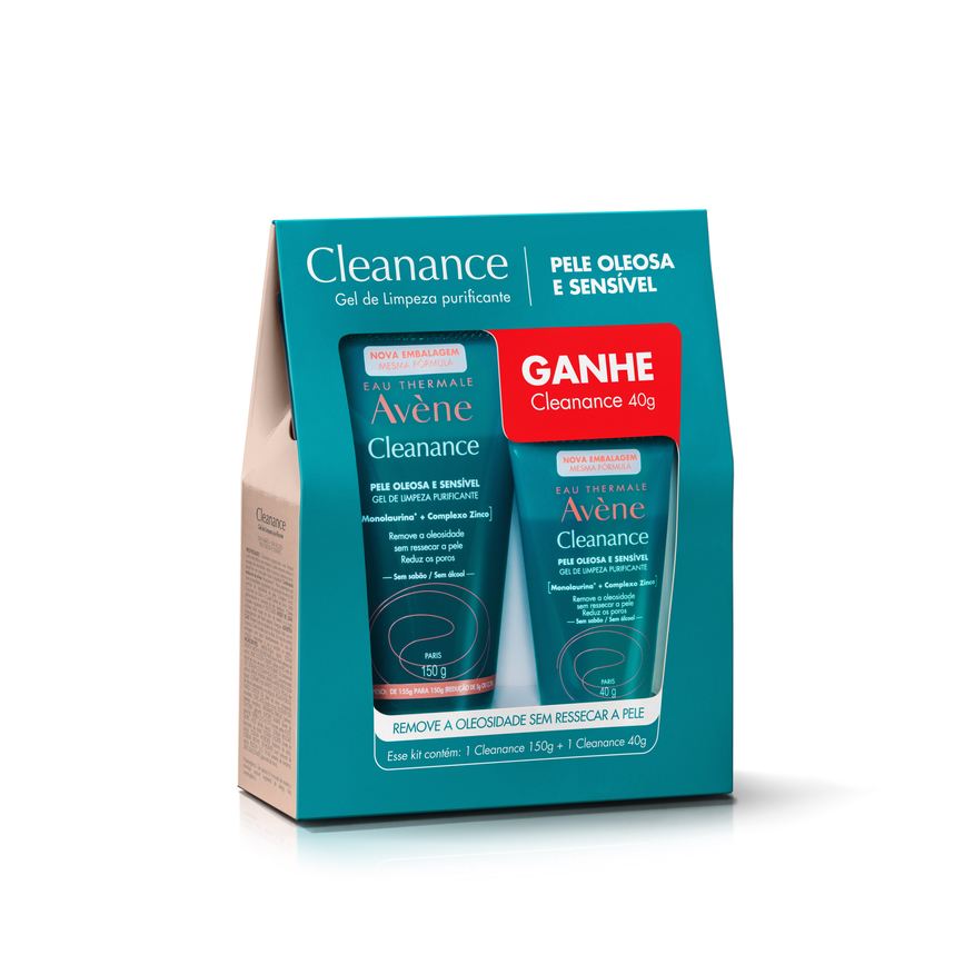 Avene Kit Gel de Limpeza Facial Avène Cleanance Purificante 150g + Gel de Limpeza Facial Avène Cleanance Purificante40g