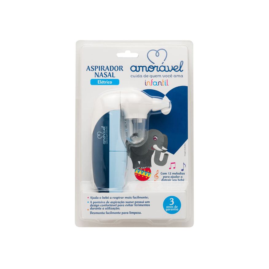 Amoravel Aspirador Nasal Amorável Infantil Eletrico 1 Unidade