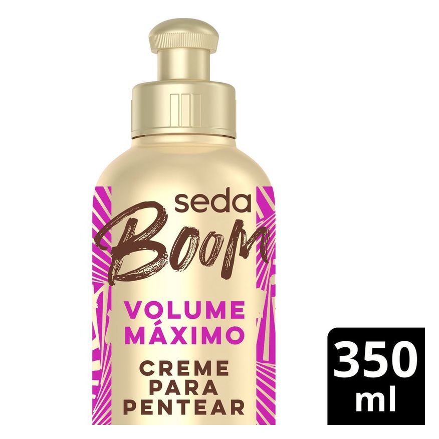Seda Creme de Pentear Boom Cachos Sem Limite Volume Máximo 350ml