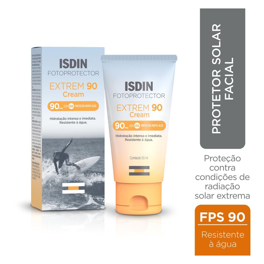 ISDIN Protetor Solar Facial Extrem 90 Cream FPS90 50ml