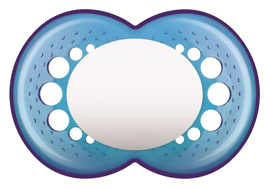 MAM Chupeta Original Furos de Ventilação +16 meses Silicone Azul 1 Unidade