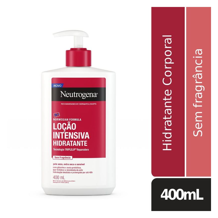 Neutrogena Loção Corporal Norwegian Formula Hidratante Intensiva Sem Fragrância 400ml